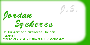 jordan szekeres business card